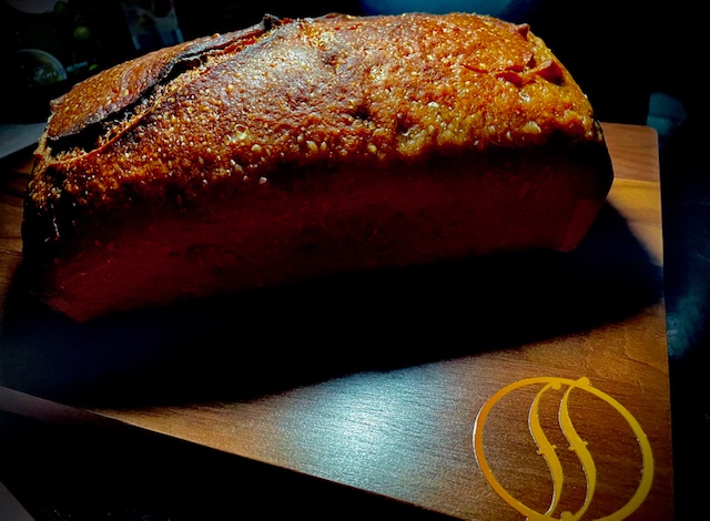 Dramatic Lighting on Fortissimo Baking Sourdough Loaf