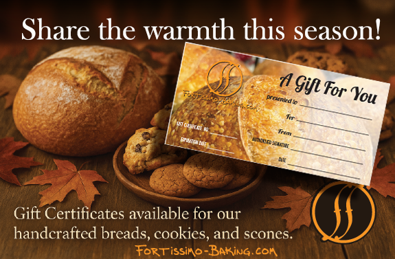 Fortissimo Baking Gift Certificate fall ad